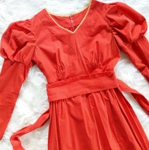 Vintage Prairie Puff Sleeve Maxi Dress